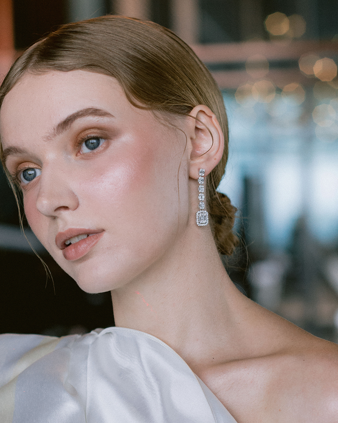 HANNIE DIAMOND DROP EARRINGS