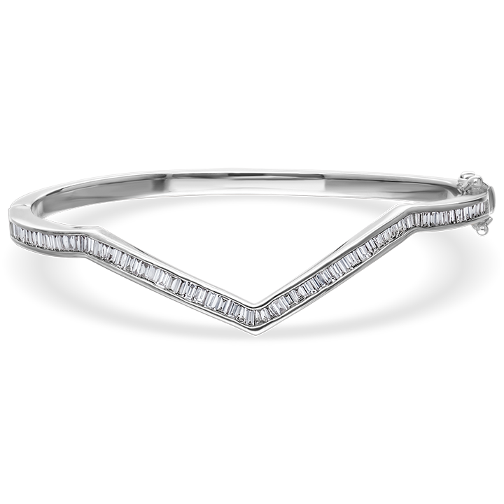 ABBY BANGLE IN WHITE GOLD