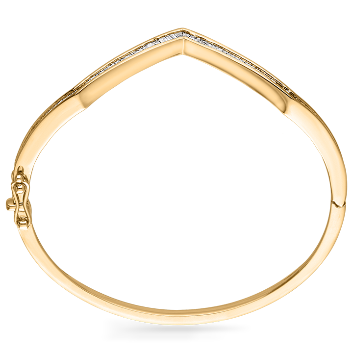 ABBY BANGLE IN YELLOW GOLD