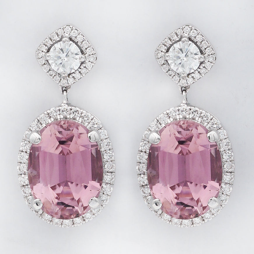 AURORA GEMSTONE EARRINGS - PINK