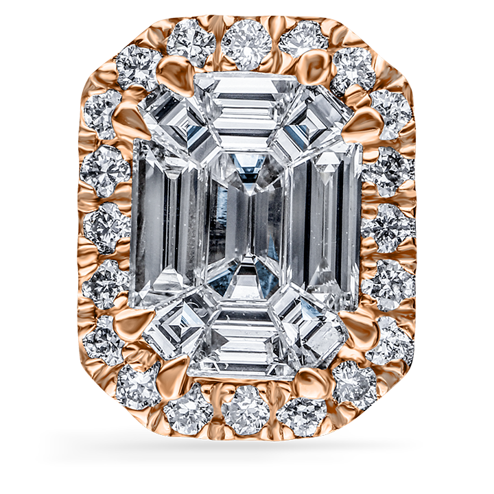 NOEMIE PIECUT EARRINGS IN YELLOW GOLD