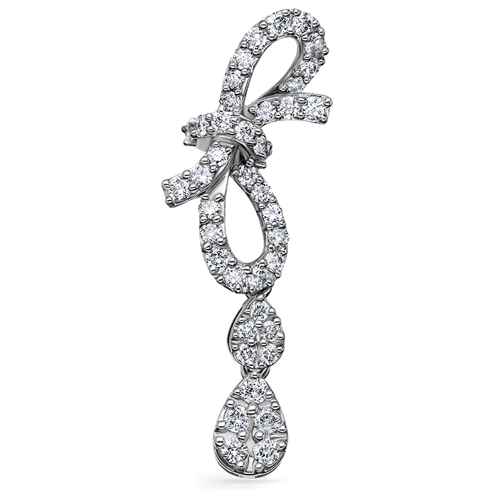 GINEVRA EARRINGS IN WHITE GOLD