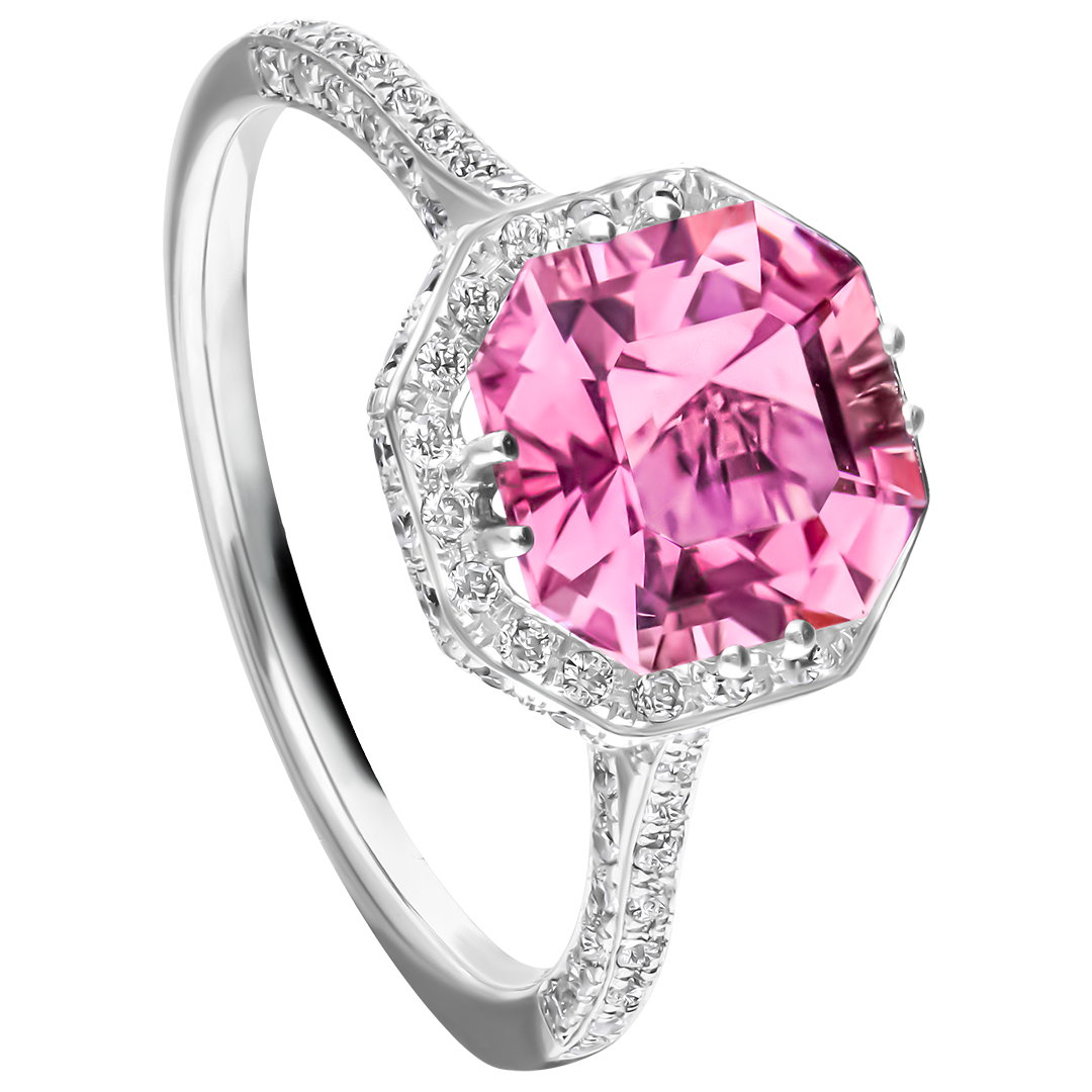 HAGNE PINK TOURMALINE RING