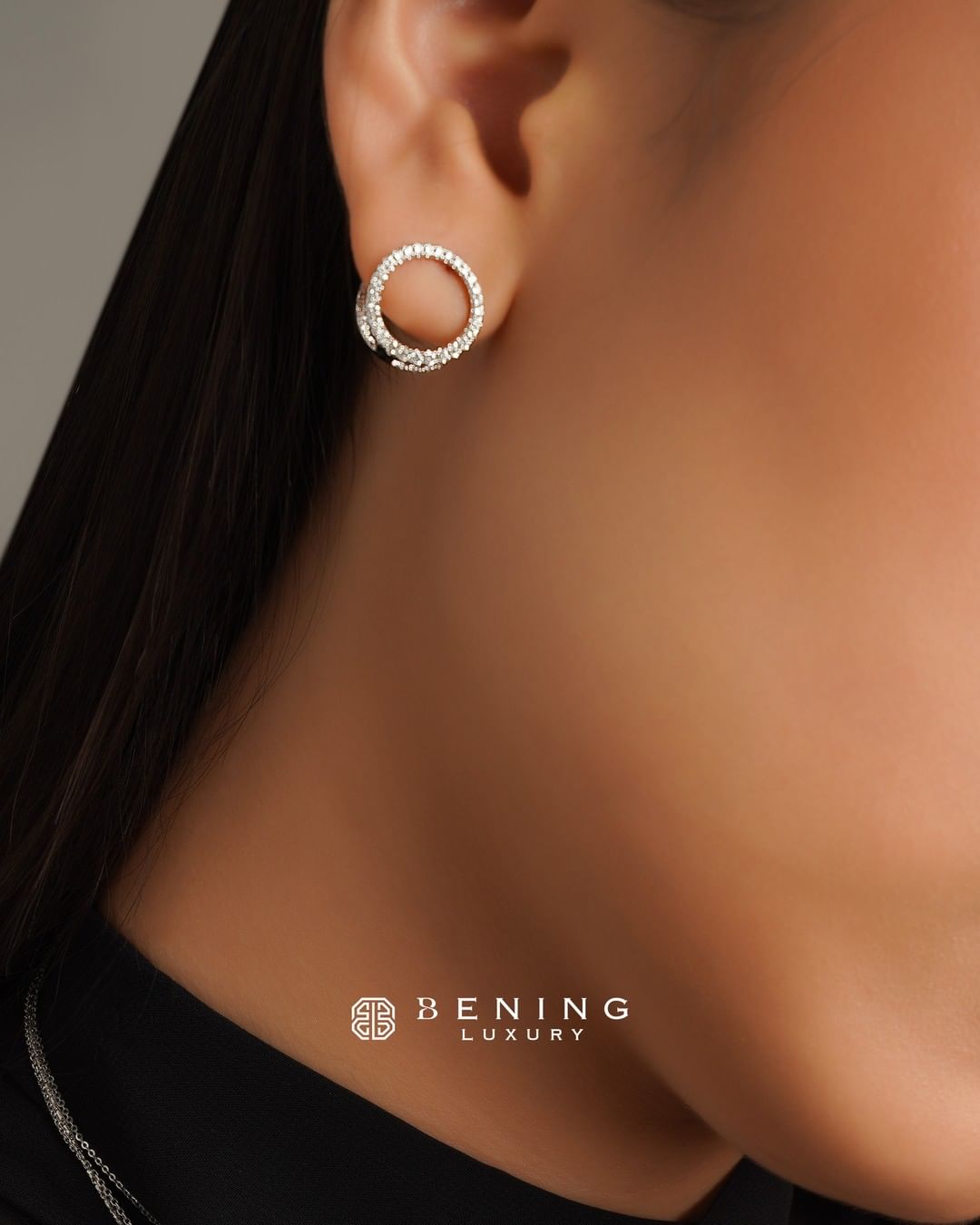 DWAYNE EARRINGS IN WHITE GOLD