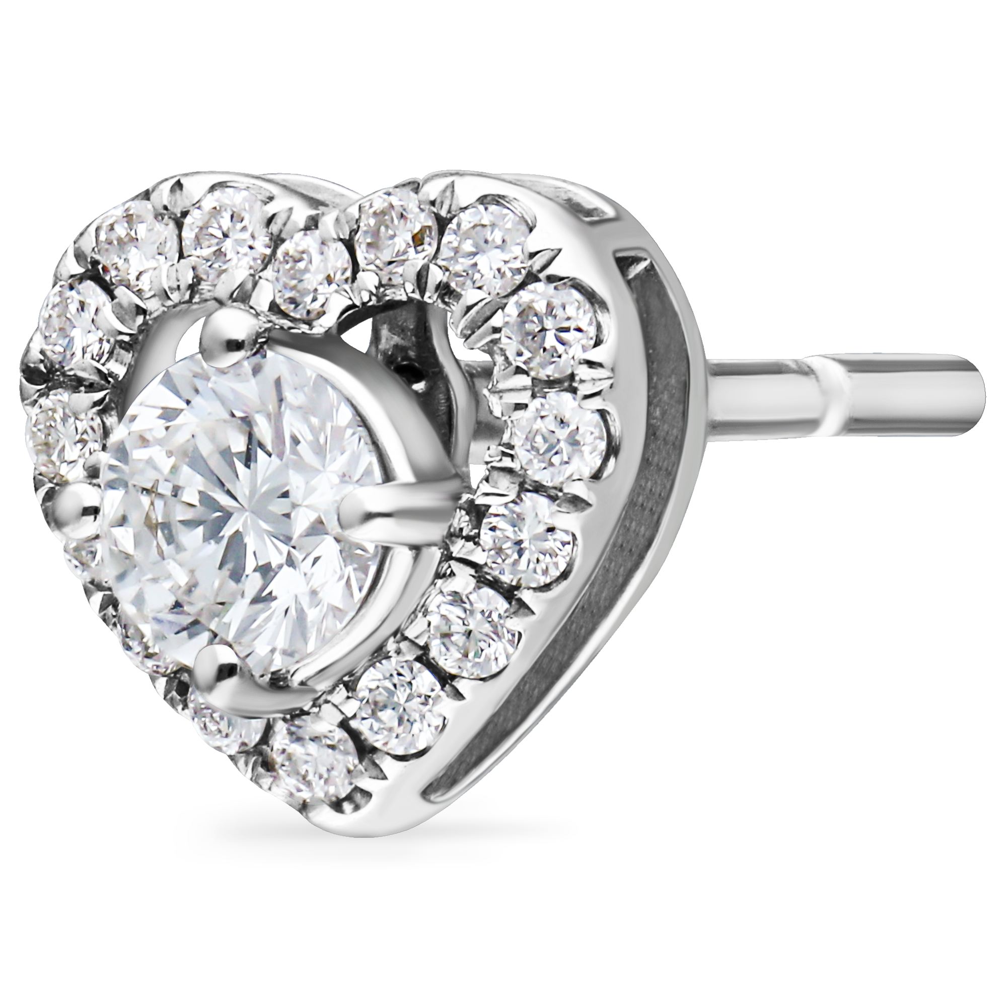 AMORITTA EARRINGS HEART SHAPE ILLUSION EARRINGS