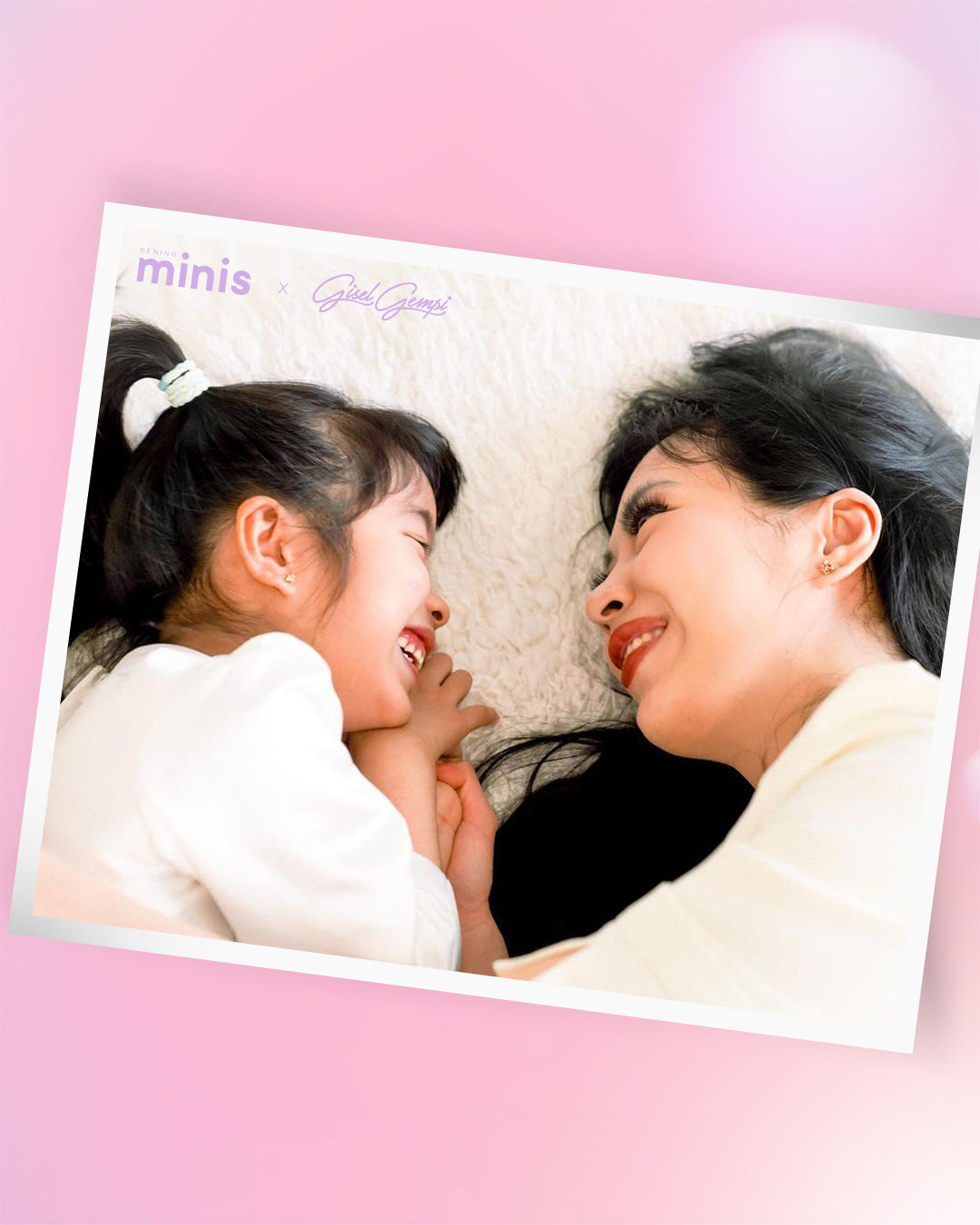 Stardust Earrings My Universe Collection by Bening Minis x GG - Pink Topaz