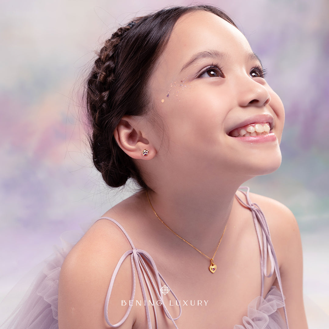 Starlight Earrings My Universe Collection by Bening Minis x GG - Pink Topaz