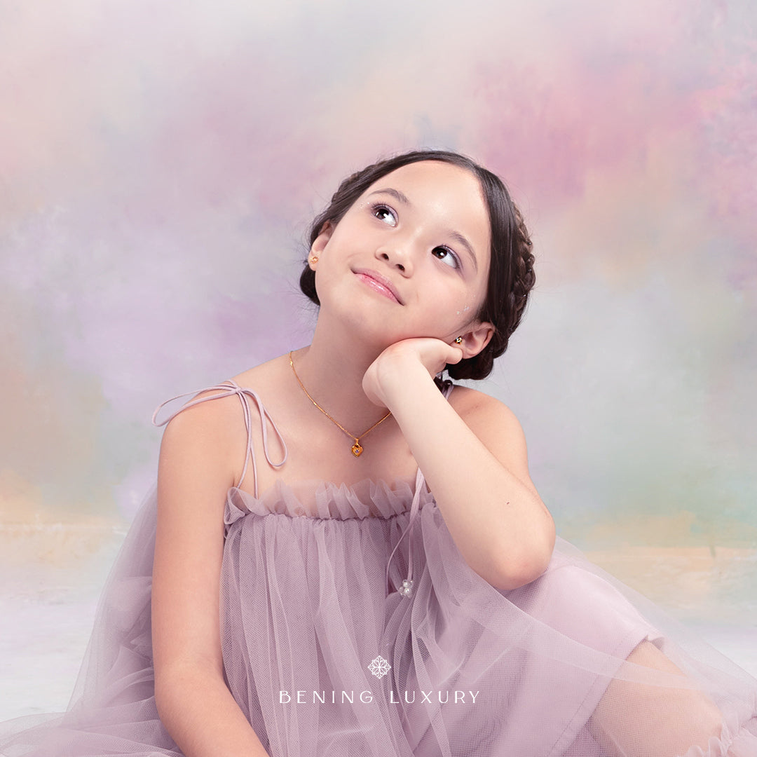 Starlight Necklace My Universe Collection by Bening Minis x GG - Pink Topaz
