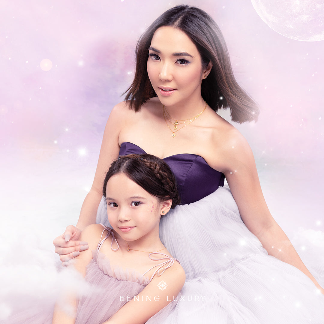 Cosmic Love Necklace My Universe Collection by Bening Minis x GG - Blue Sapphire