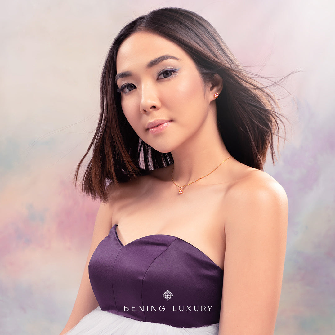 Starlight Necklace My Universe Collection by Bening Minis x GG - Amethyts