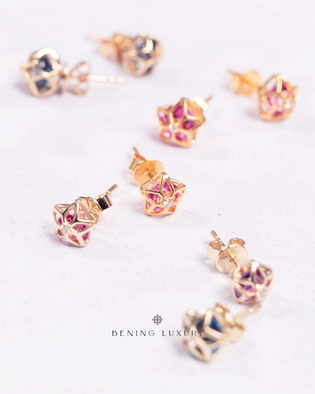 Starlight Earrings My Universe Collection by Bening Minis x GG - London Blue Topaz
