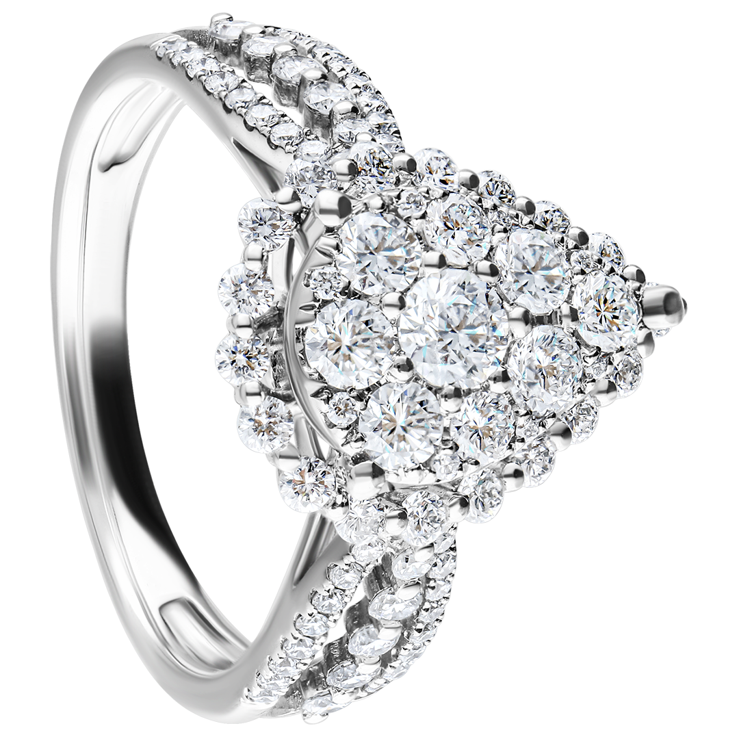 NATHAN PEAR-CUT DIAMOND RING