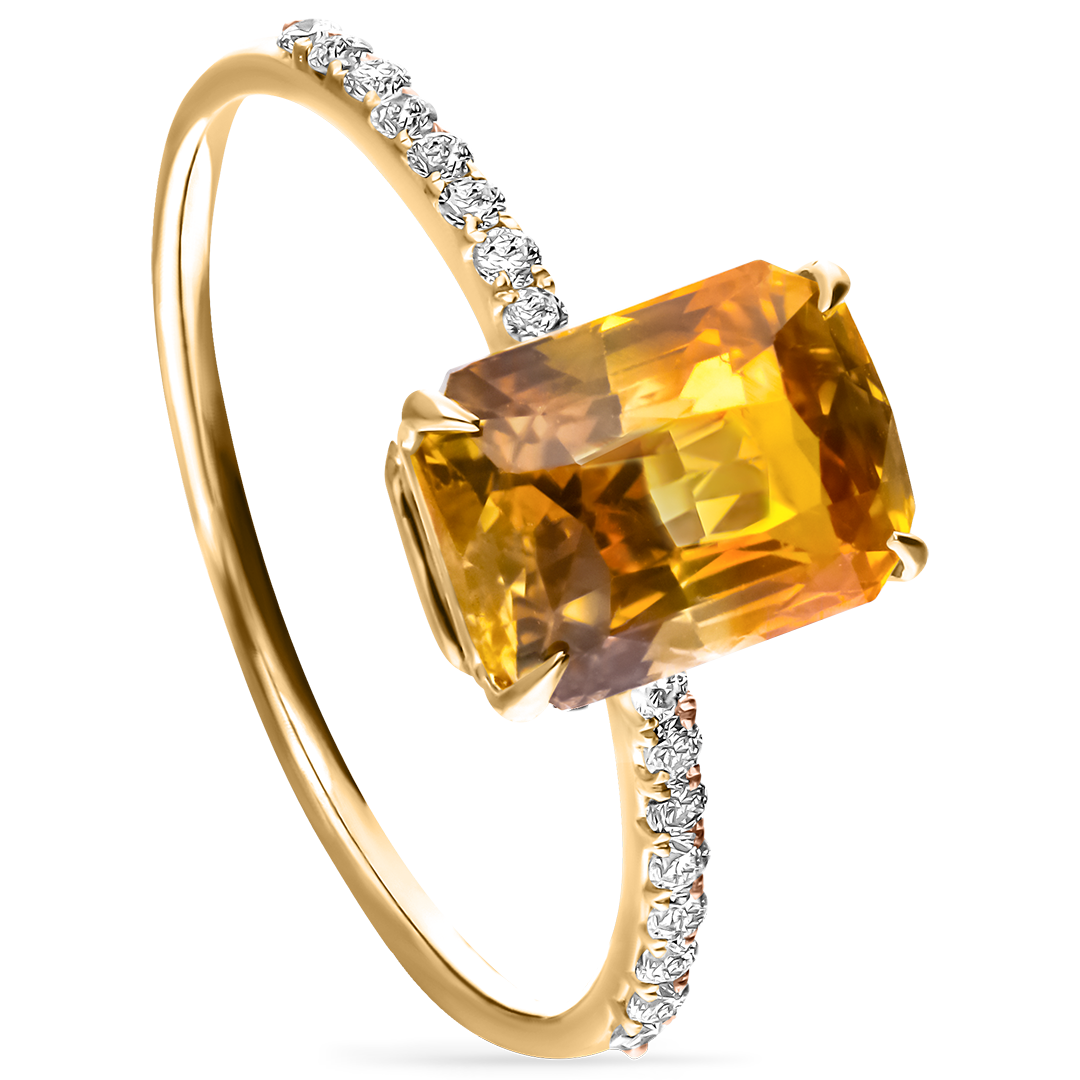 OLINDA YELLOW SAPPHIRE RING