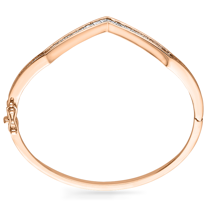 ABBY BANGLE IN ROSE GOLD