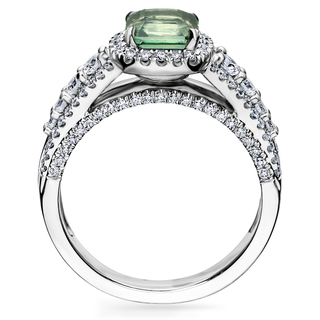 HARLOW GIA GREEN SAPPHIRE OCTAGON RING