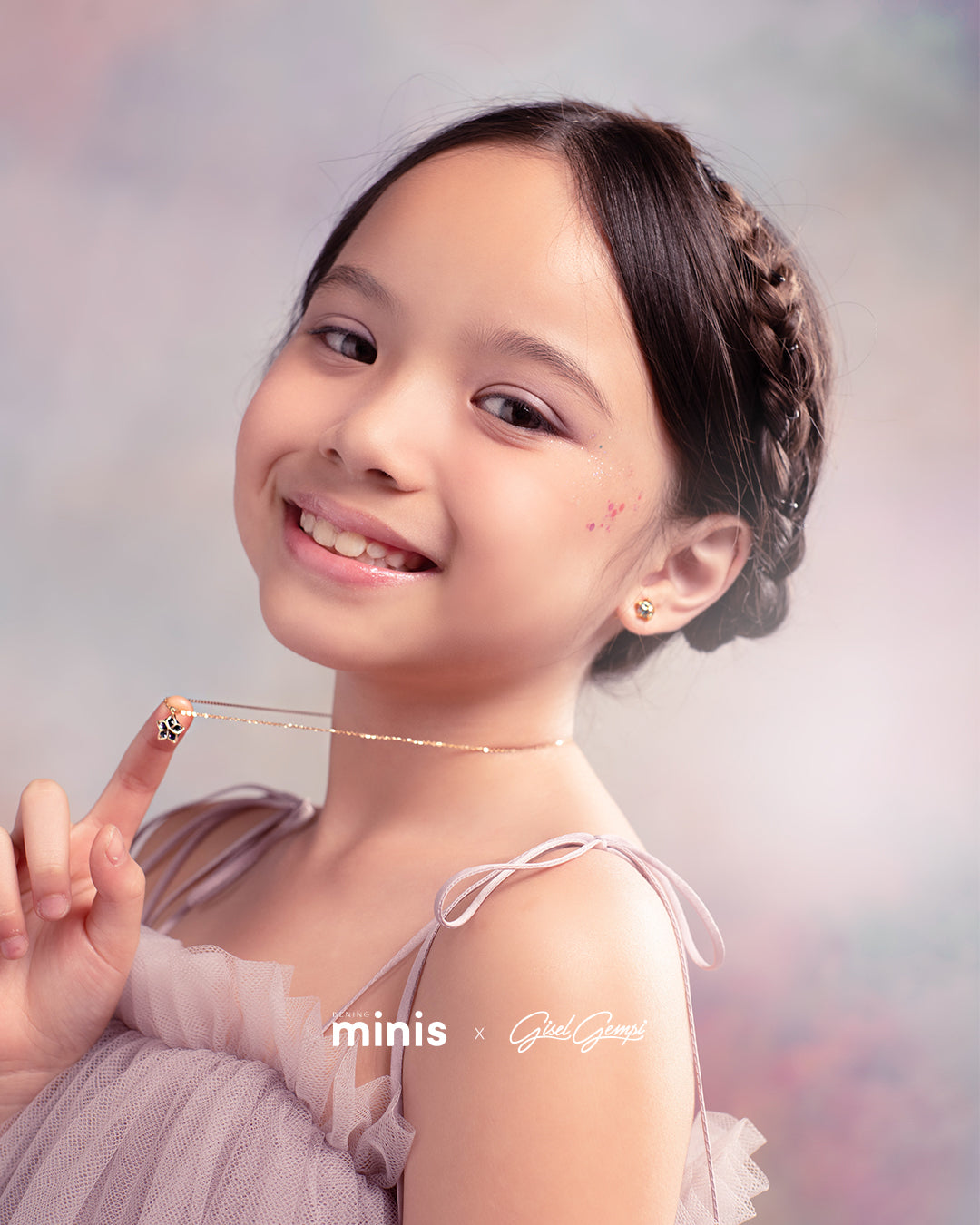 Starlight Necklace My Universe Collection by Bening Minis x GG - Amethyts