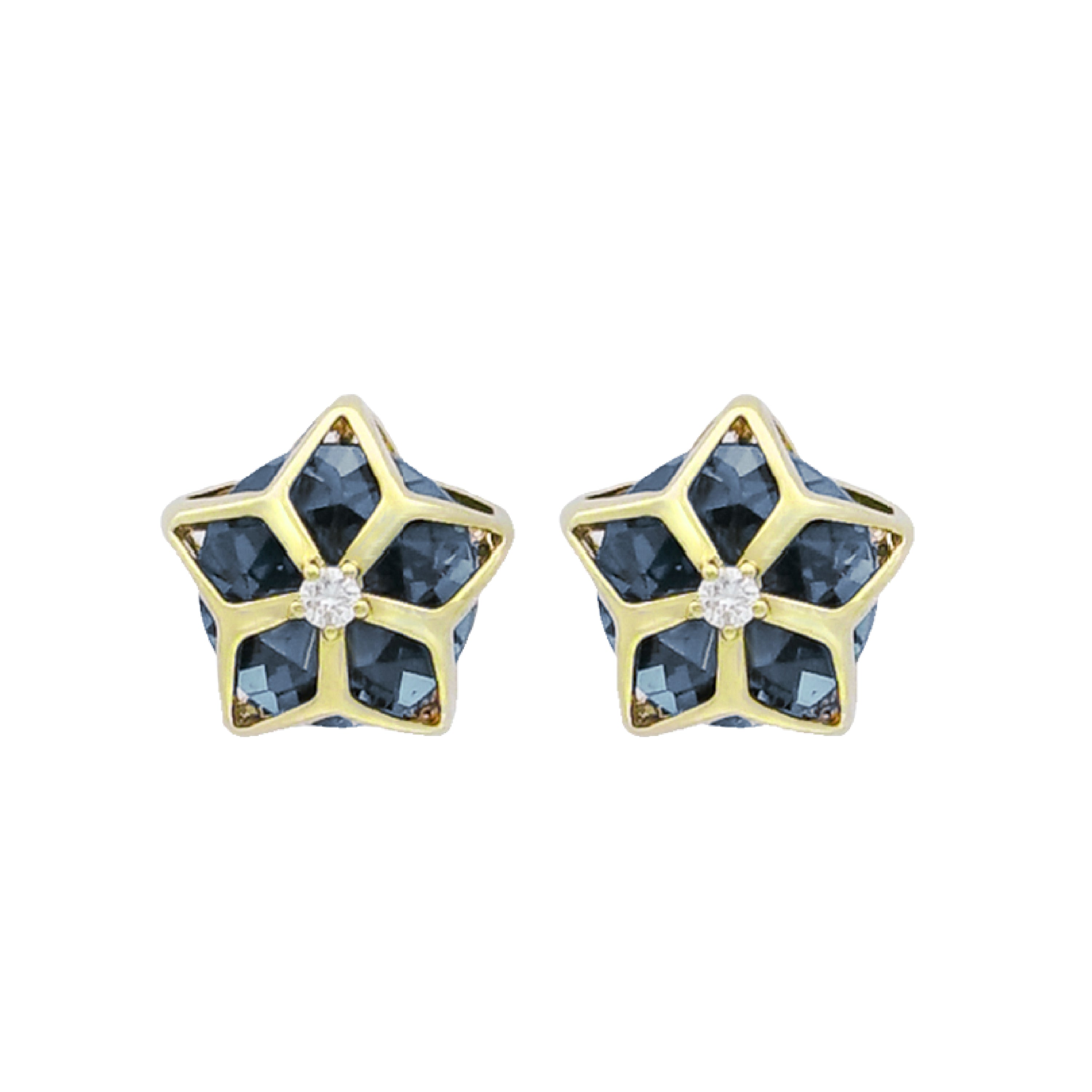 Starlight Earrings My Universe Collection by Bening Minis x GG - London Blue Topaz
