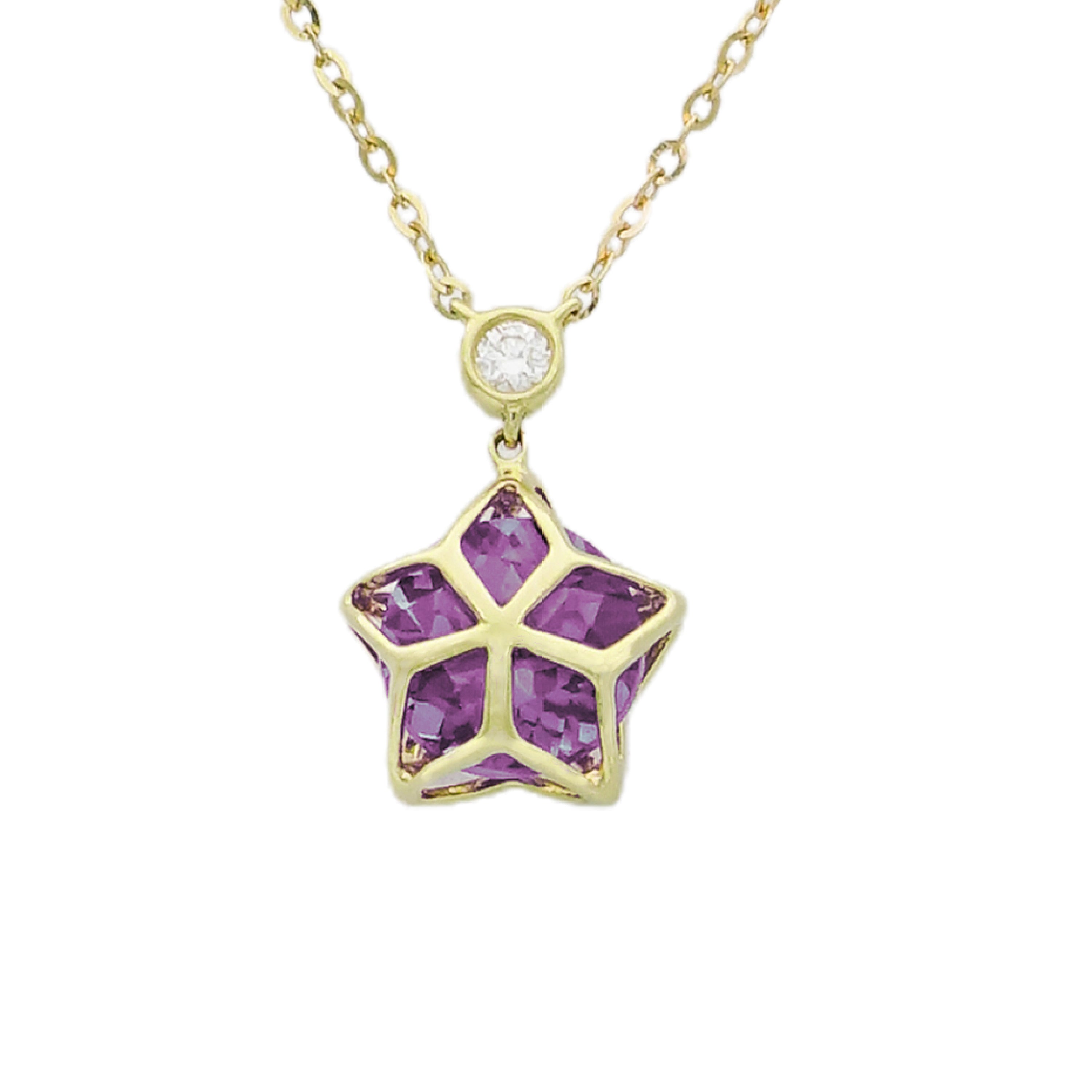 Starlight Necklace My Universe Collection by Bening Minis x GG - Amethyts